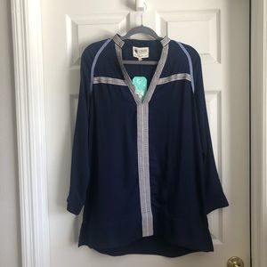 Navy Sheer Tunic